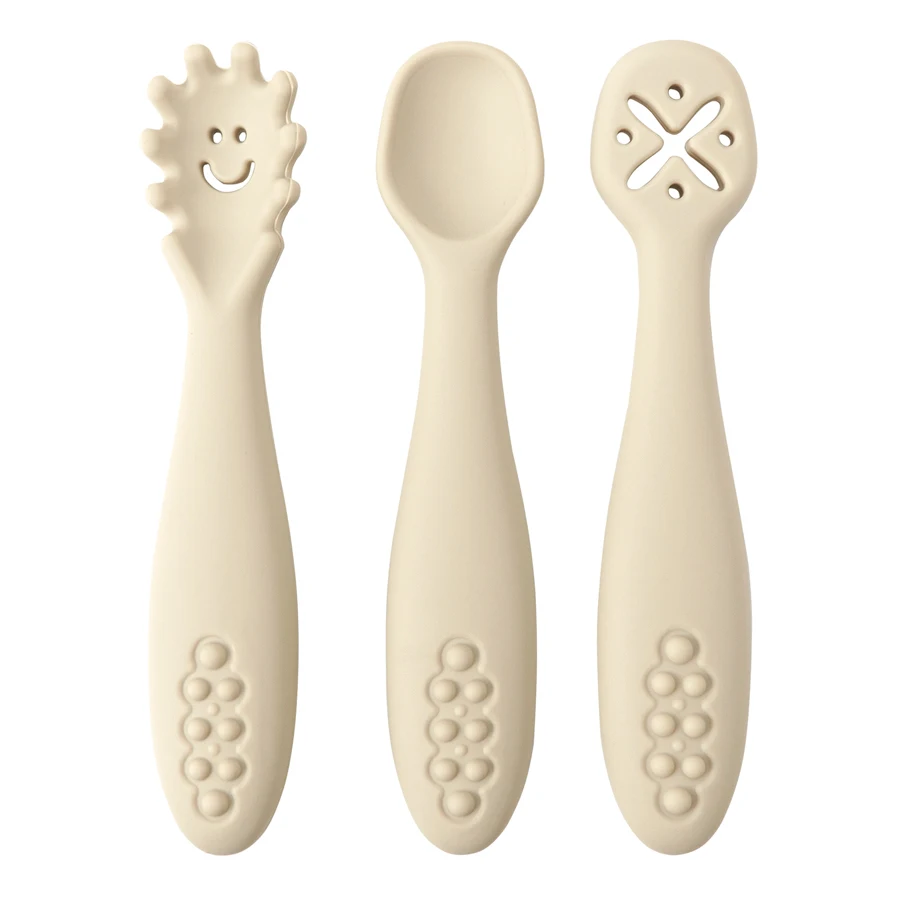 cuillère bébé beige