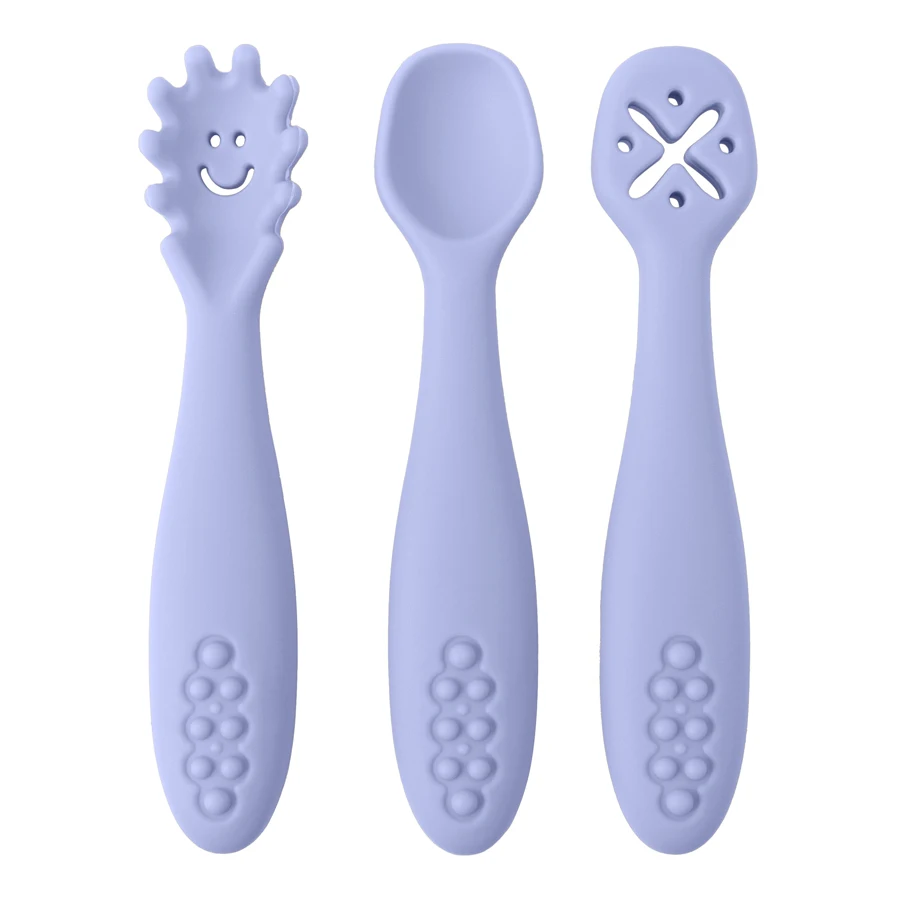 cuillère bébé bleu