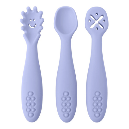 cuillère bébé bleu