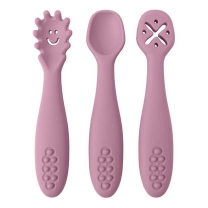cuillère bébé mauve