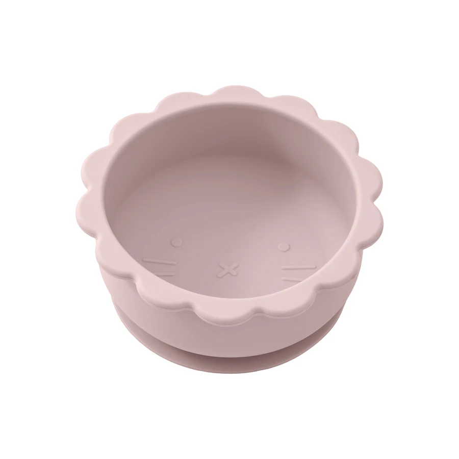 assiette bébé lilas