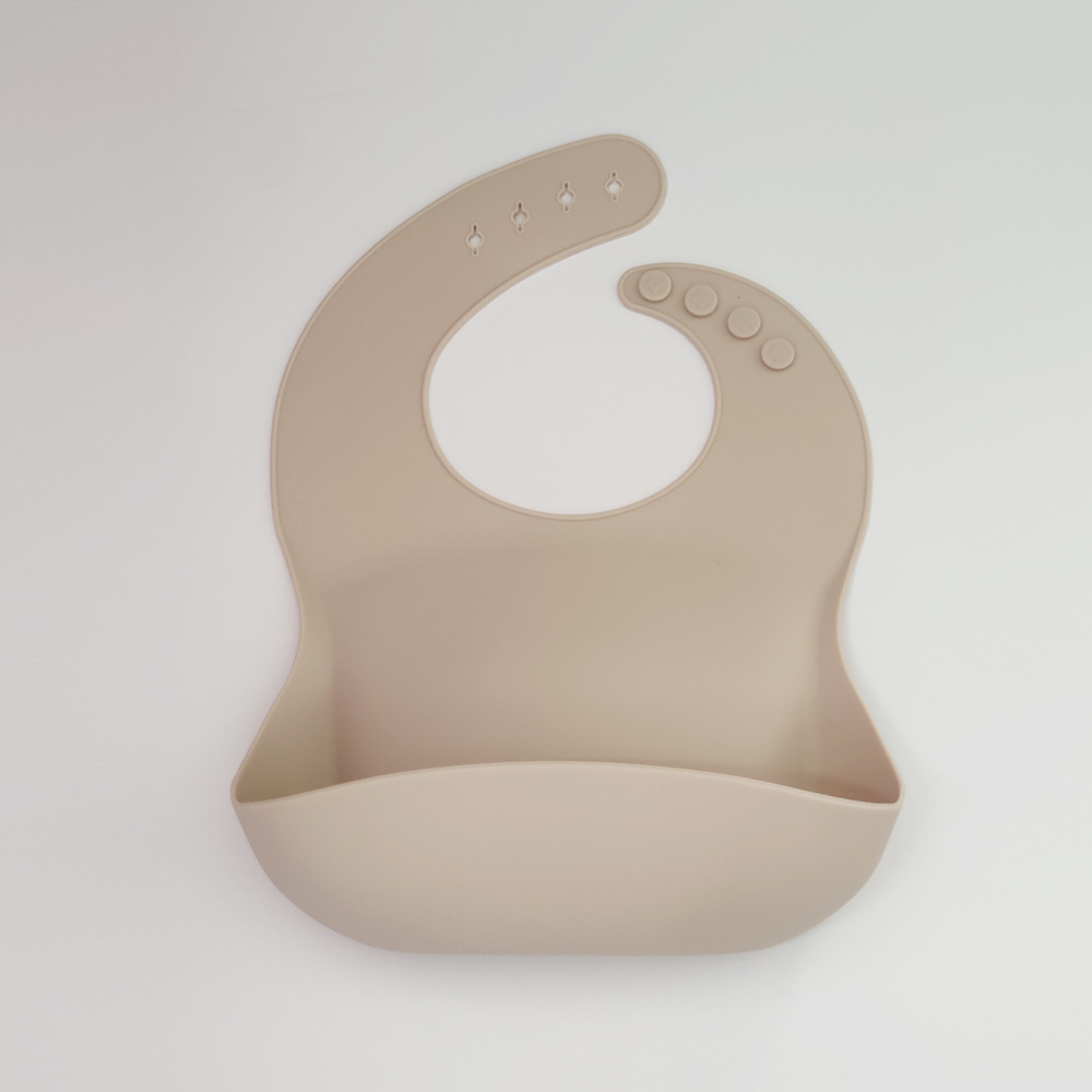 bavoir bébé beige