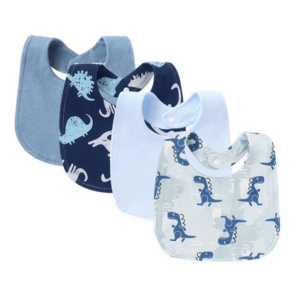bavoir bébé bleu dinosaure
