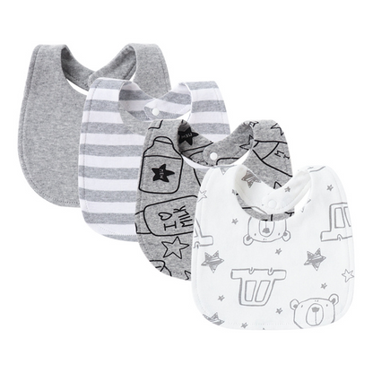 bavoir bébé gris