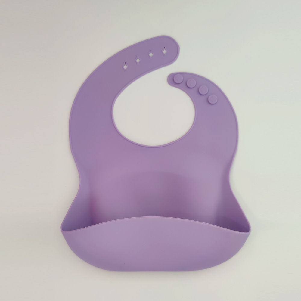 bavoir bébé mauve