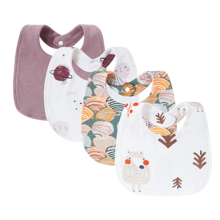 bavoir bébé mauve