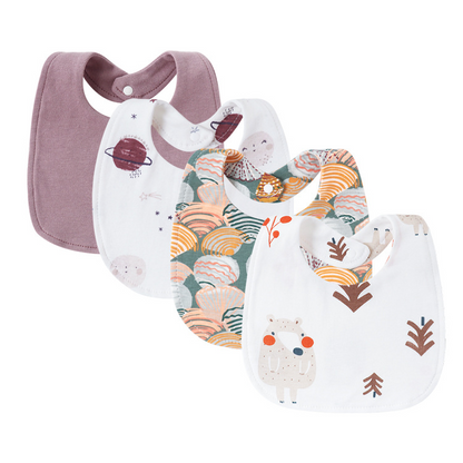 bavoir bébé mauve