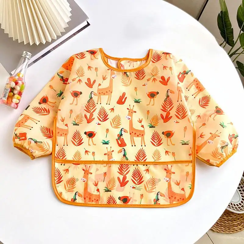 bavoir bébé orange