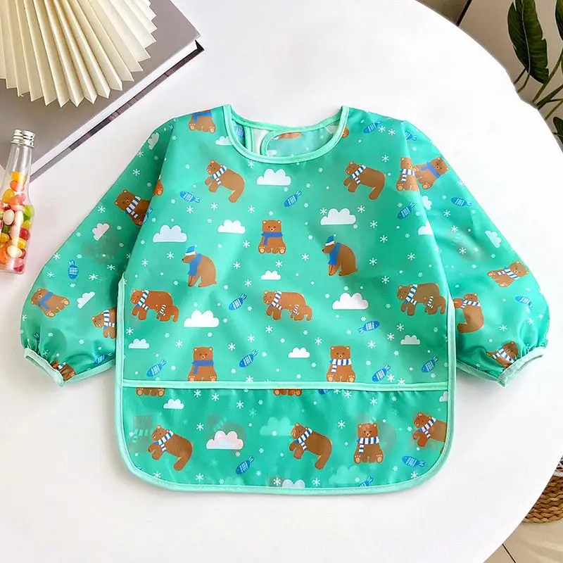 bavoir bébé vert
