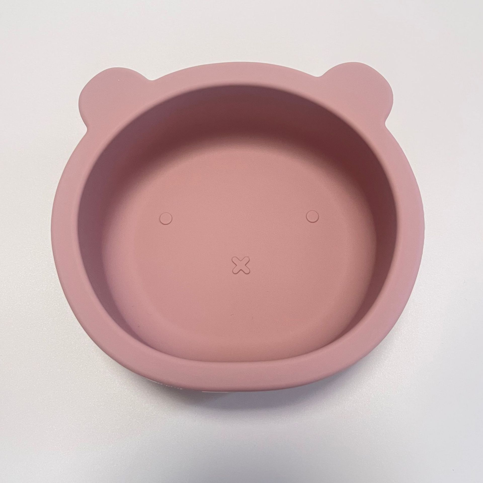 bol en silicone anti chute bébé poupre