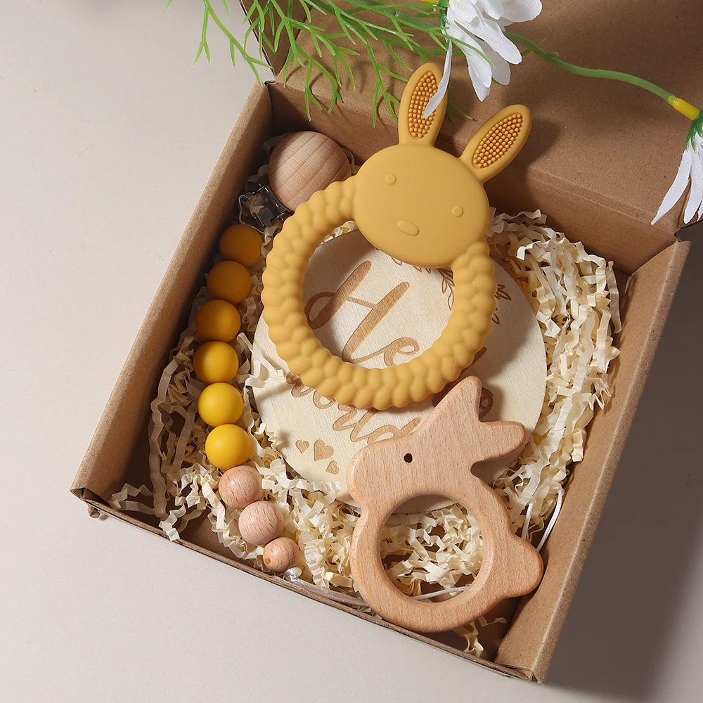 cadeau bébé coffret jaune