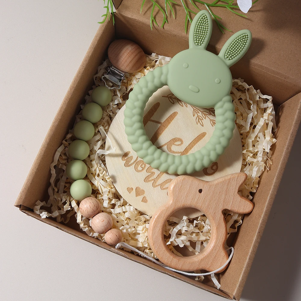 cadeau bébé coffret vert