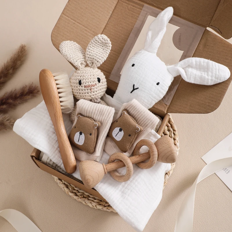 cadeau bébé lapin beige