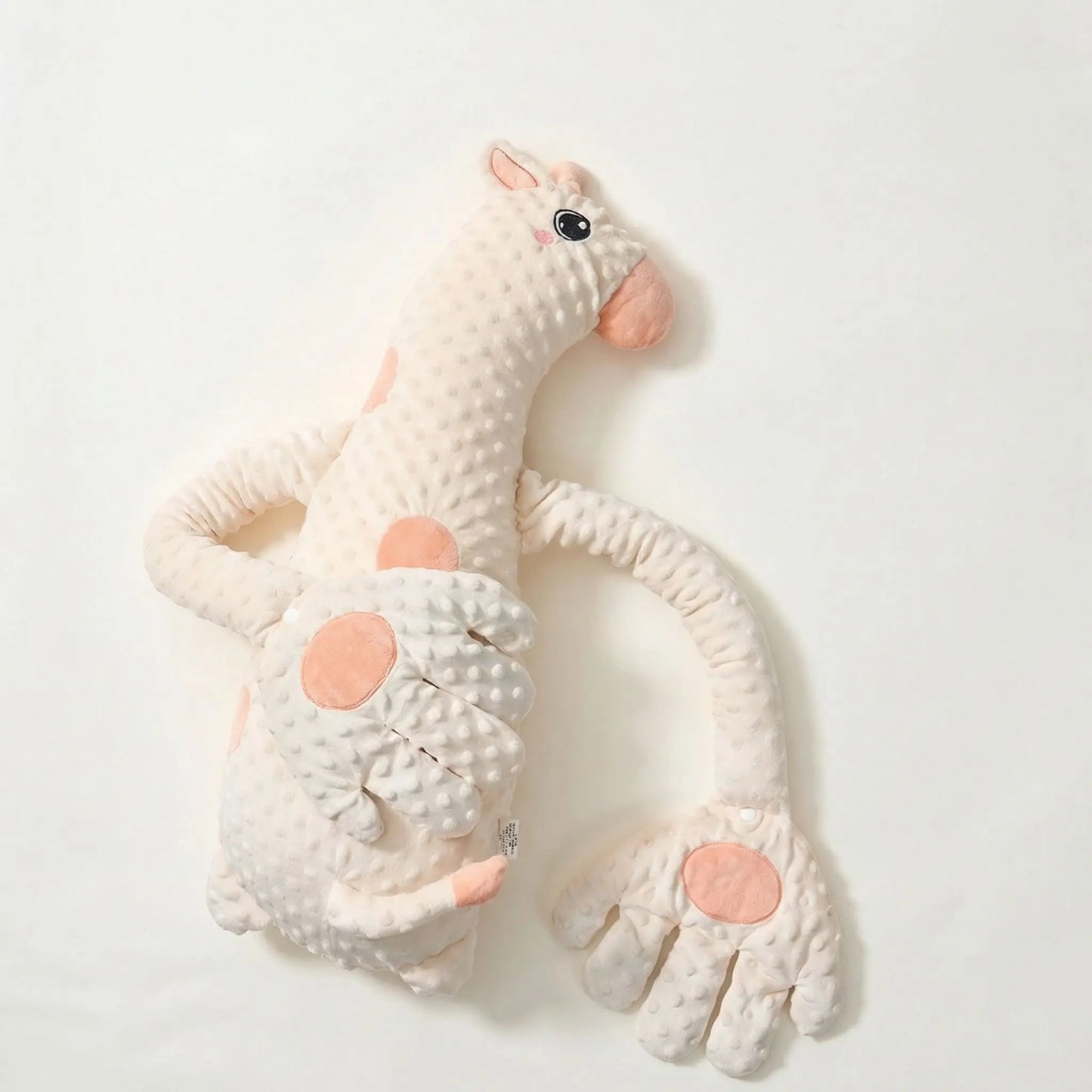 coussin bébé flamant rose