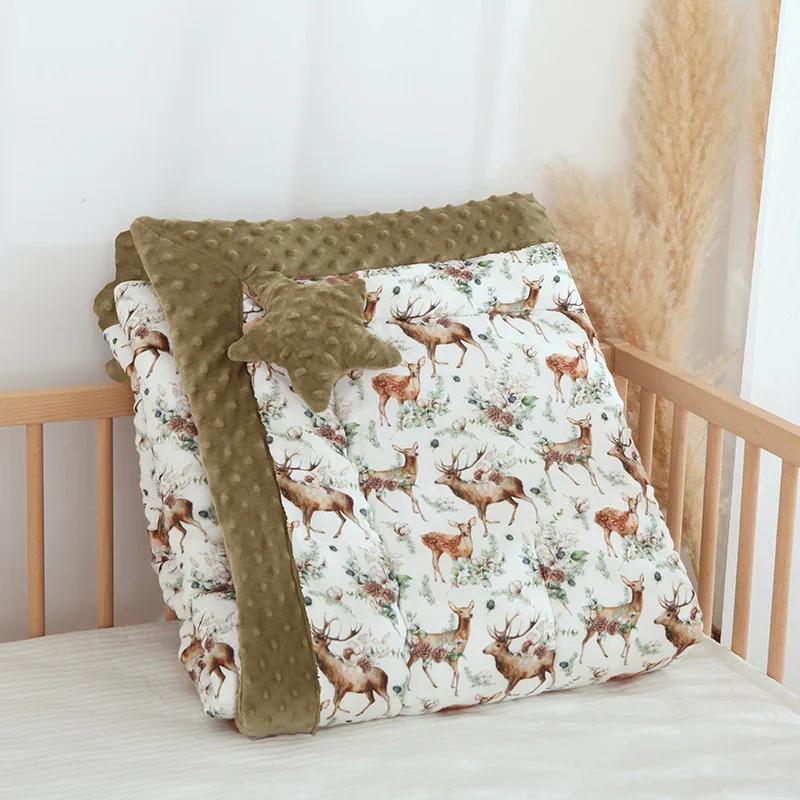 couverture bébé brun