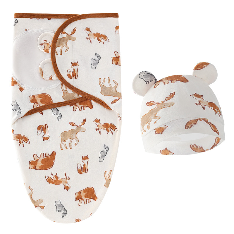 couverture bébé brun renard
