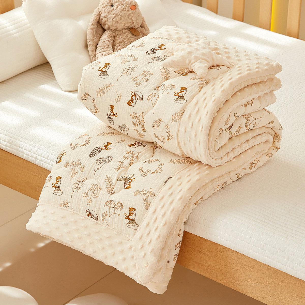 couverture bébé forêt