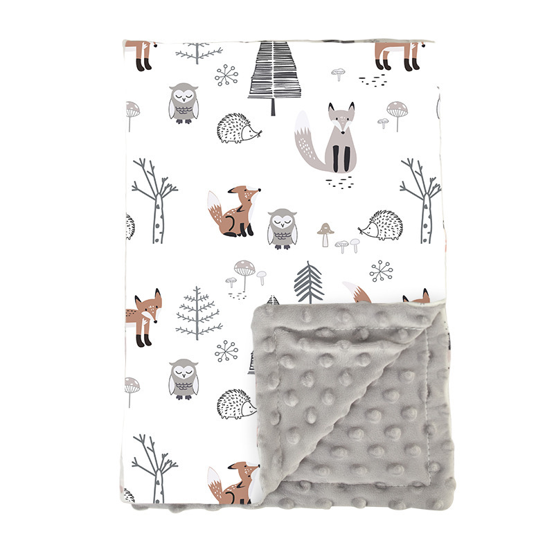couverture bébé forêt