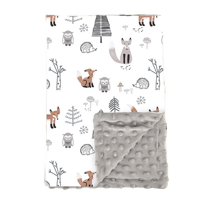 couverture bébé forêt