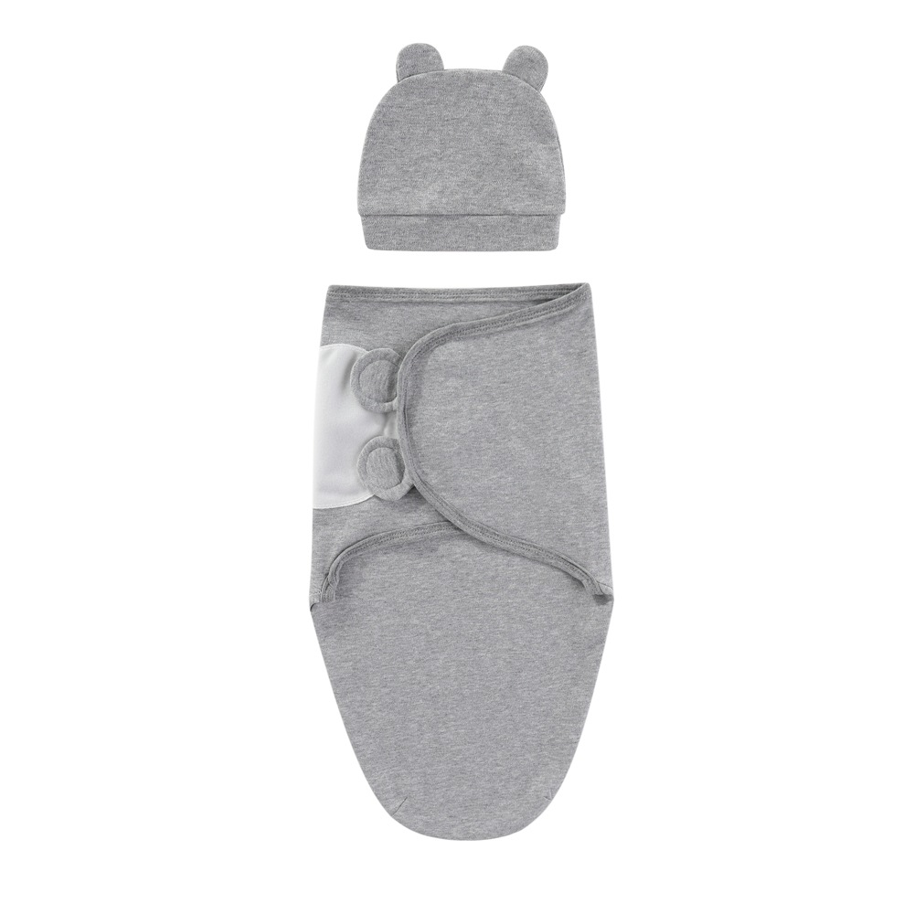 couverture bébé gris