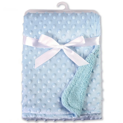couverture bébé polaire douce bleu
