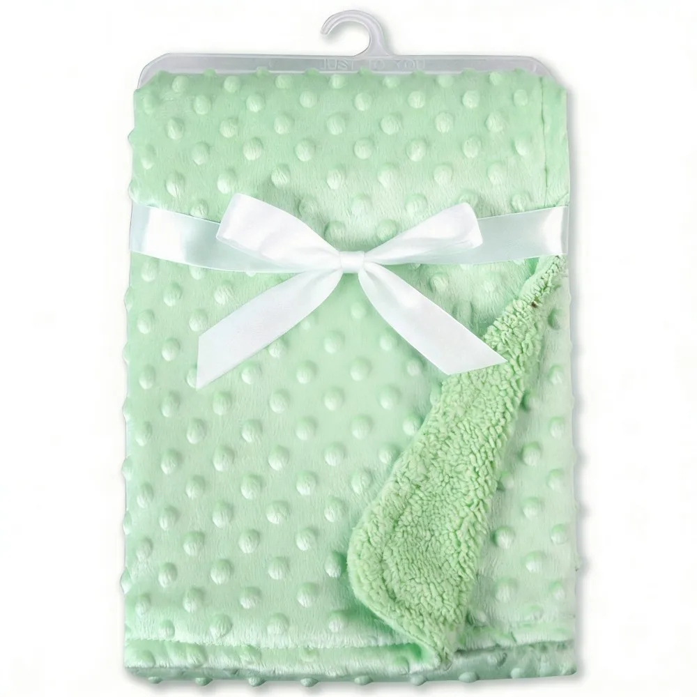 couverture bébé polaire douce vert