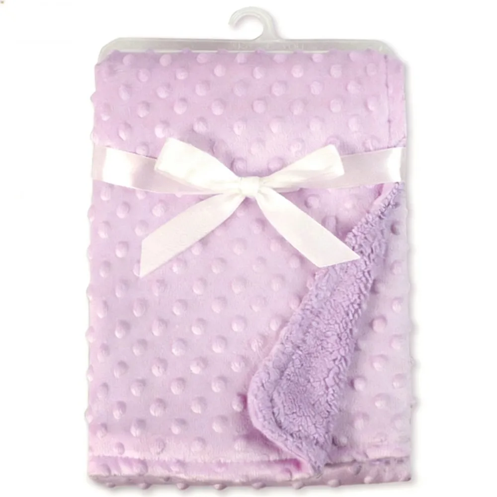 couverture bébé polaire douce violet