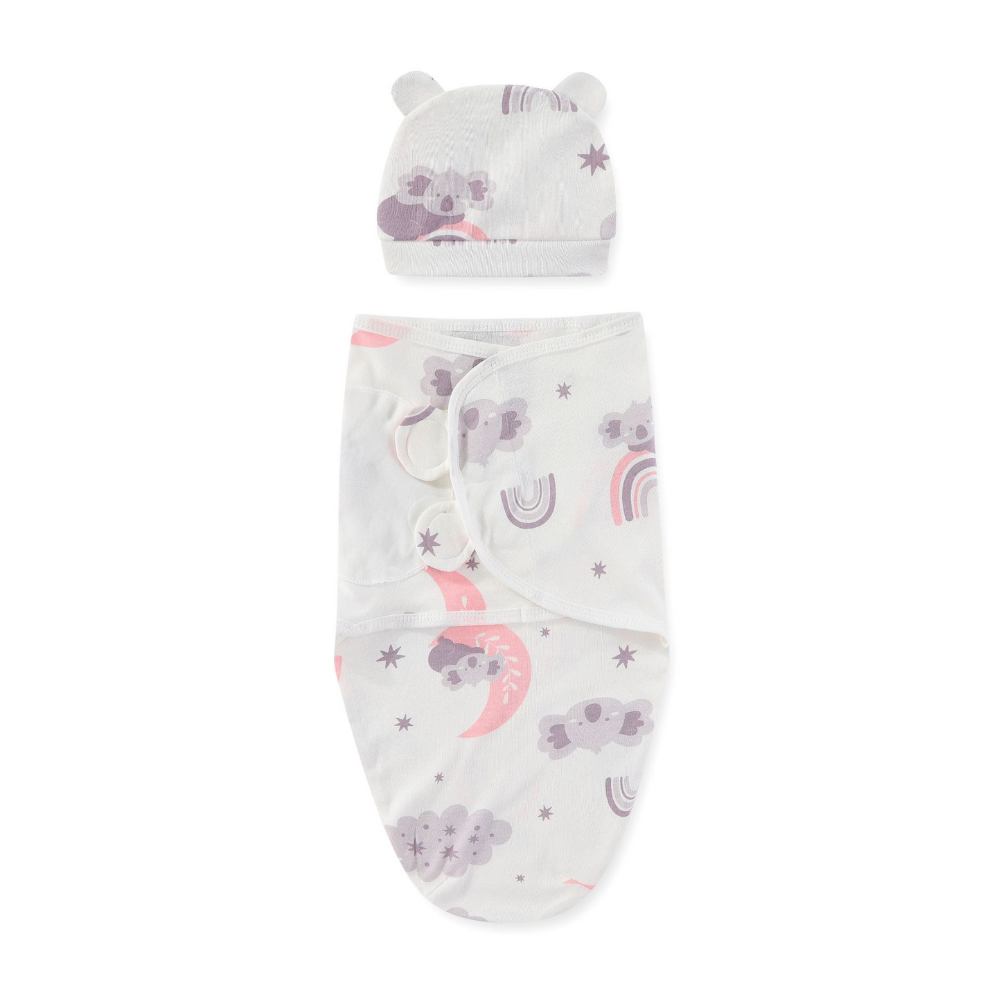 couverture bébé rose arc-en-ciel