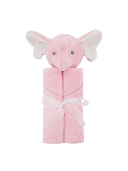 couverture bébé velours rose éléphant