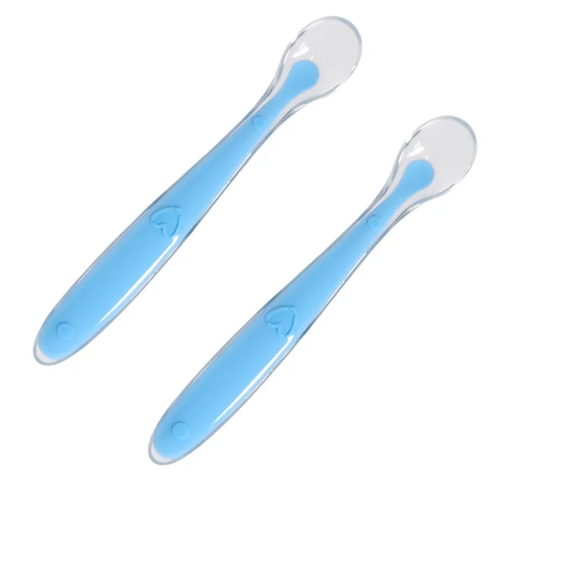 cuillère bébé bleu