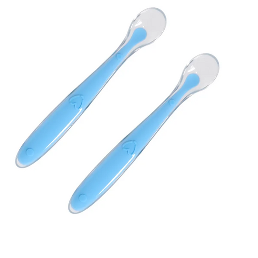 cuillère bébé bleu