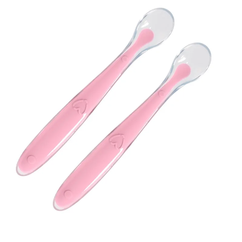 cuillère bébé rose