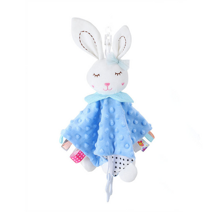 doudou bébé lapin bleu