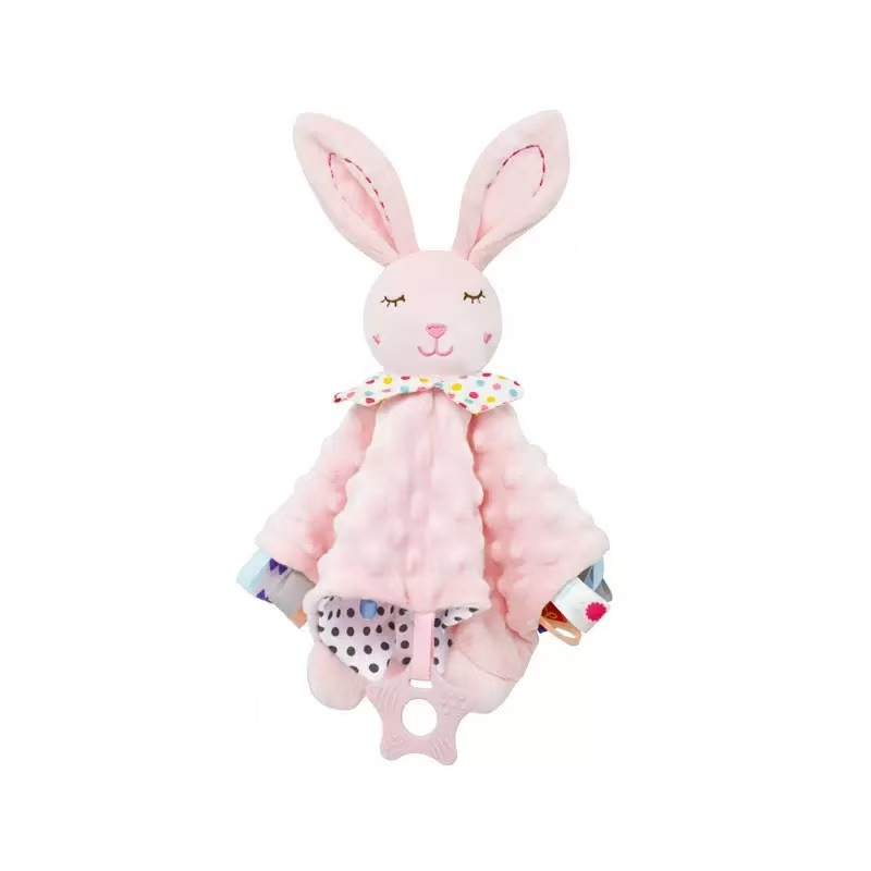 doudou bébé lapin rose