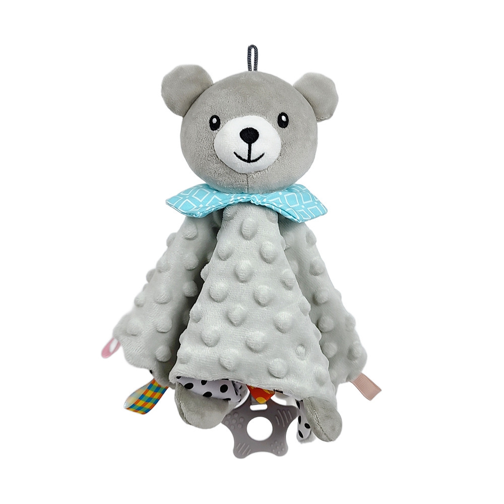 doudou bébé ours gris