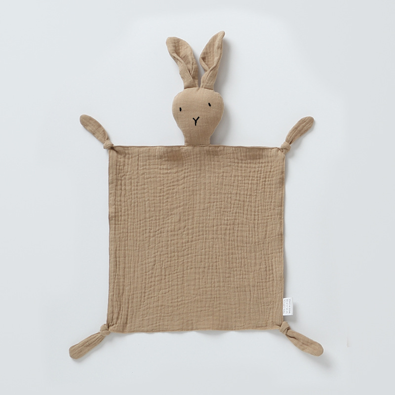 doudou lapin brun