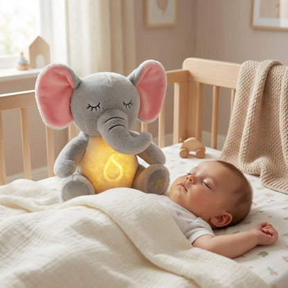peluche bebe | Elephant Respirant Apaisant