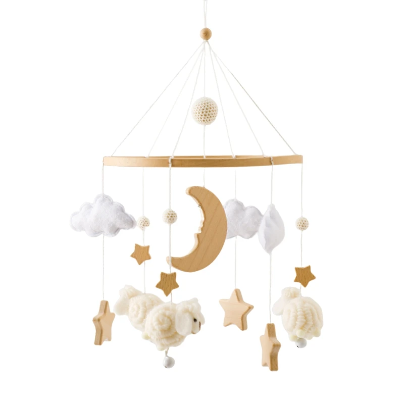 mobile bébé mouton blanc