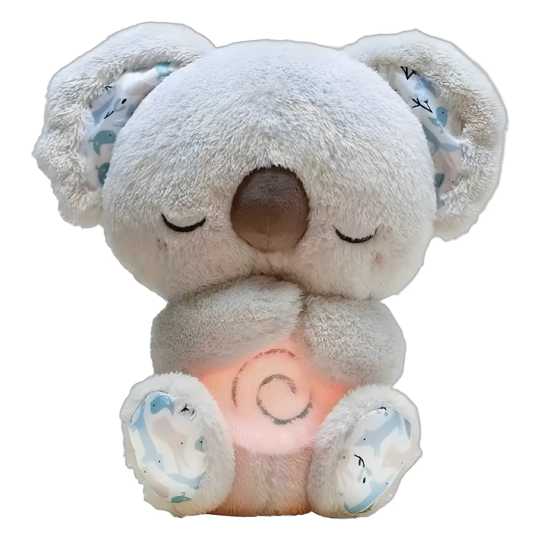 peluche bébé gris