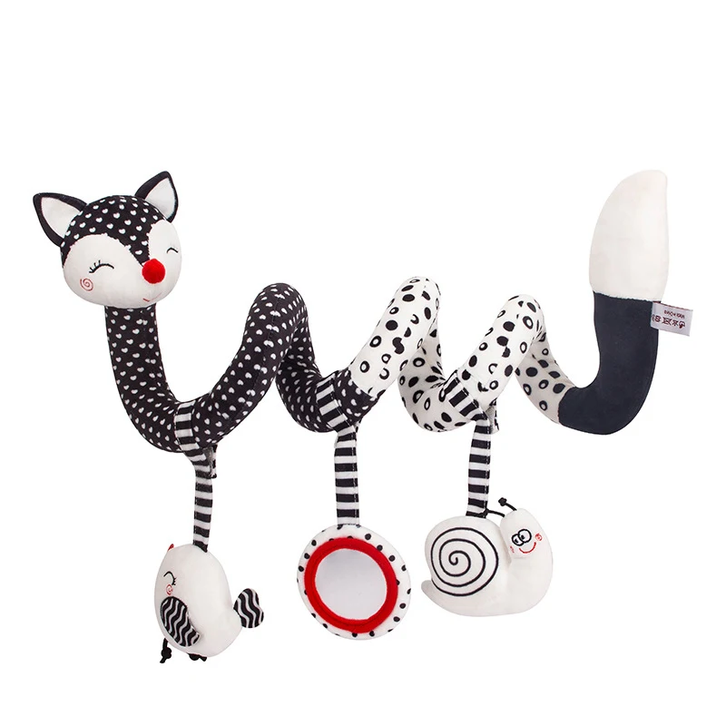 spirale d'activités bébé chat noir