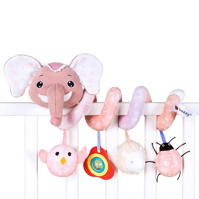 spirale d'activités bébé éléphant rose