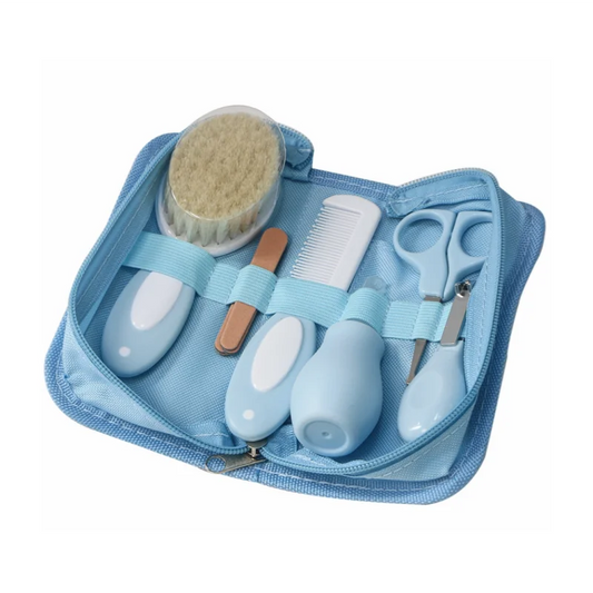 trousse de soin bébé bleu six