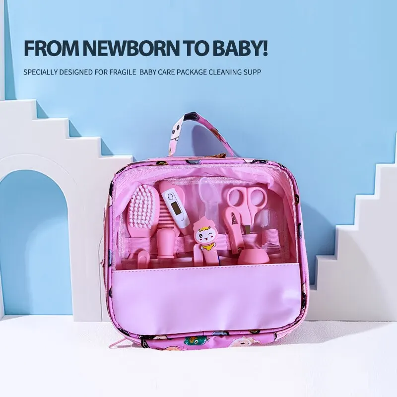 trousse de soin bébé rose