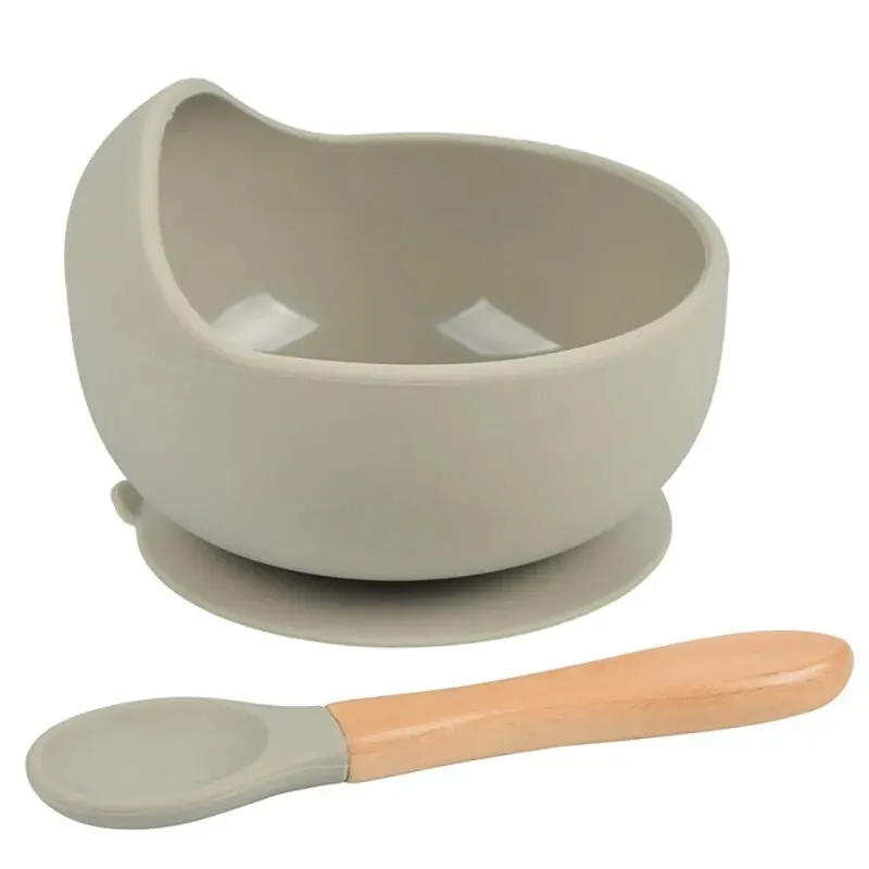 vaisselle bébé gris