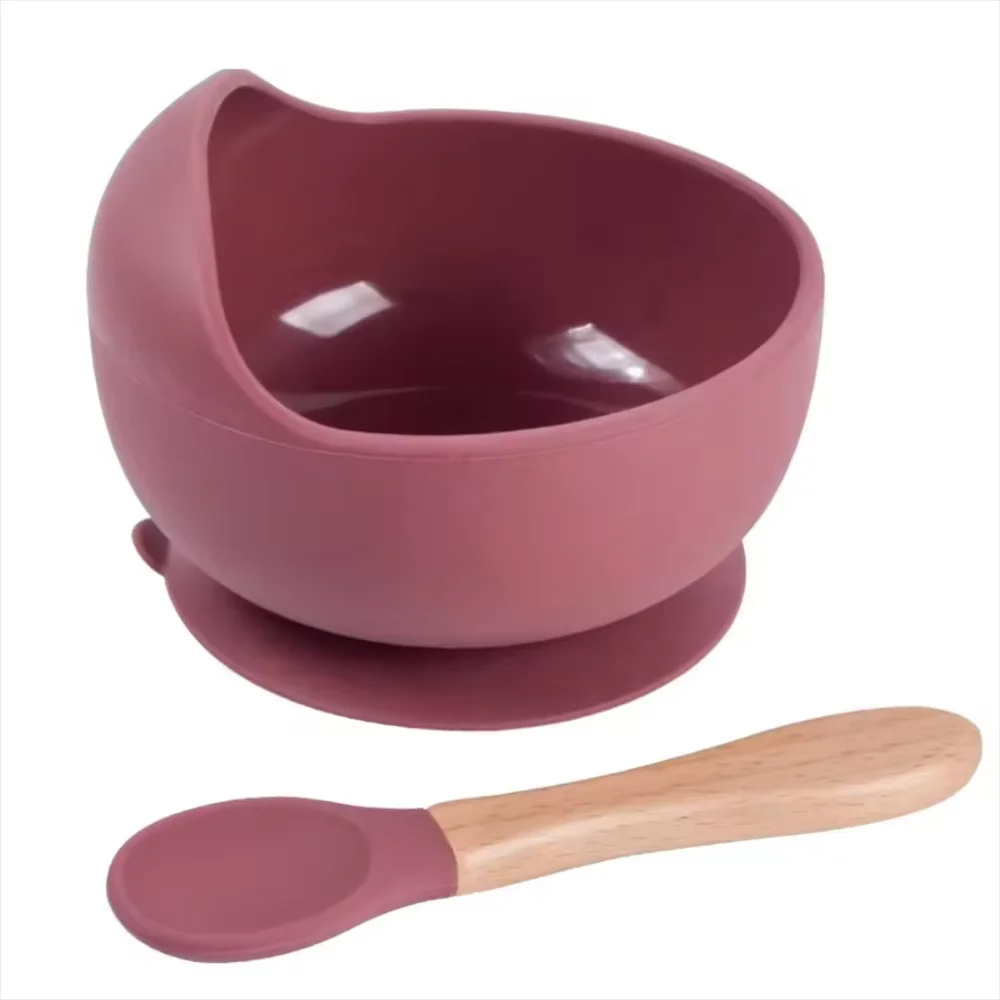 vaisselle bébé mauve