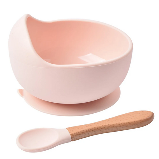 vaisselle bébé rose