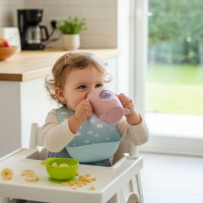 Verre bébé rose clair