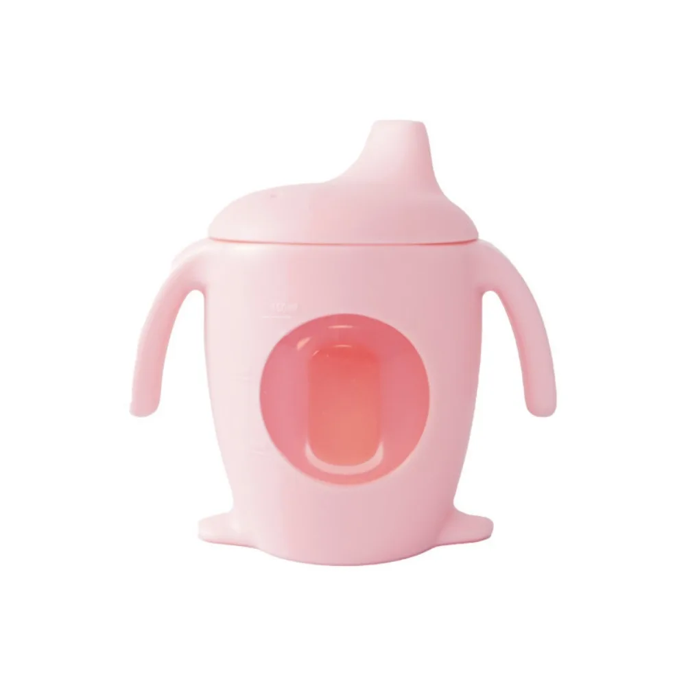 verre bébé rose pâle
